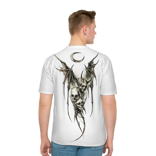 Demon bat and Rose Men's Loose T-shirt